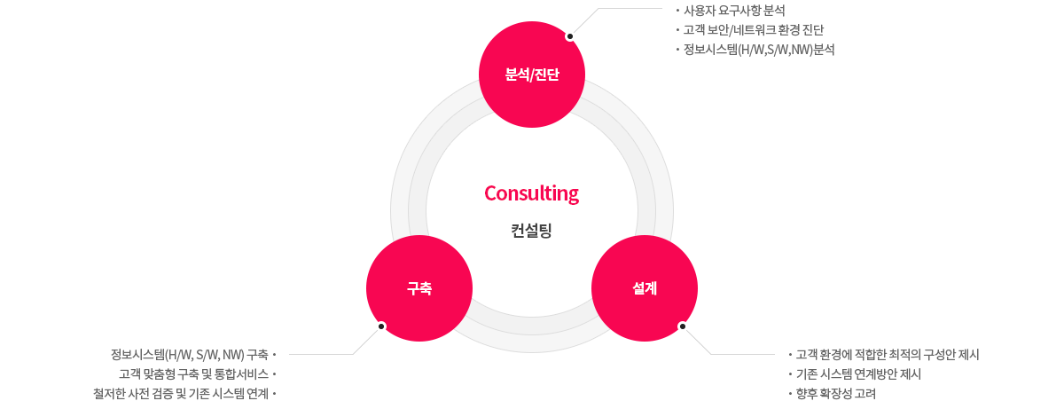 컨설팅(분석/진단, 구축, 설계)